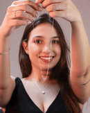 Colar Coração Cravejado Prata 925 - Karina Pratas