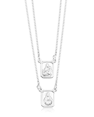 Escapulário Tradicional em Prata 925 | Fé e Proteção | LÉVORE Joias